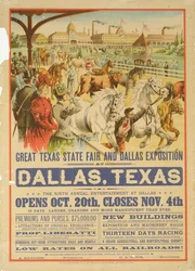 Plakat der Great Texas State Fair, 1894